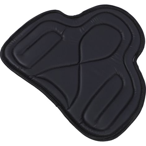 Tapis de selle western en cuir PU noir, ajusté, absorbant les chocs et respirant. (1/5)