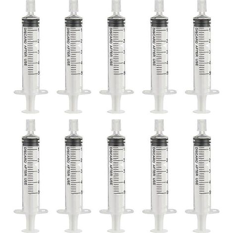 Lot de 10 seringues distributrices de parfum rechargeables (5 ml)-8.5x3cm
