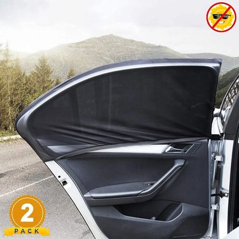 Universal Car Window Sun Shades, 2 Pack Car Rear Side Window Sunshades for Baby Family Pet, Car Window Covers Fit Most Cars/SUVs