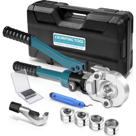 Pince à sertir professionnelle pour tube en cuivre TH avec coupe-tuyau, pince à sertir manuelle pour tuyau en cuivre avec TH16, TH20, TH26, TH32 pour tube composite (1/5)