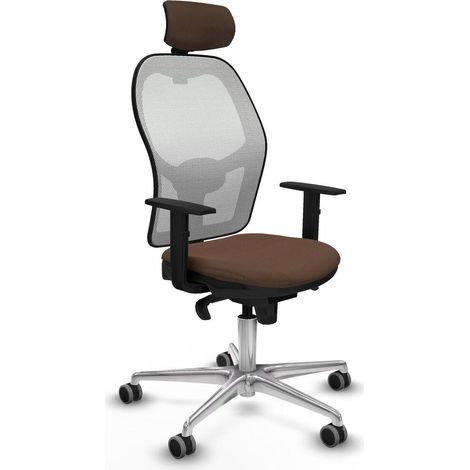 Piqueras et Crespo 1D086G2 Chaise de bureau blanc ergonomique (1/3)