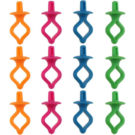 Bobbin Clip Holders, Bobbin Holder Clips, Bobbin Spool Clips, Thread Holder Clips, Bobbin Support Clips, 12-Piece Silicone Thread Spool Clips (1/5)