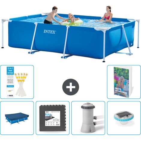 Rechteckiger Frame Pool - 300x200x75 cm - 7-teilig S86