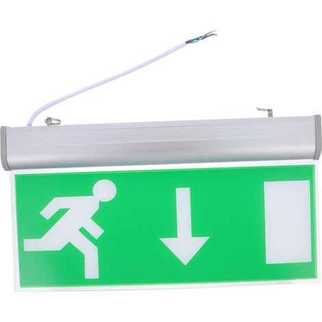 1 Pièce lumière de sécurité led lamps led light feux panneaux de sécurité Urgence lumière de sortie de secours signe d'évacuation de sécurité de secours menée aluminium