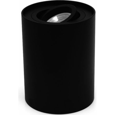 Spot saillie Crono noir 125mm orientable GU10 IdeaLED (1/2)