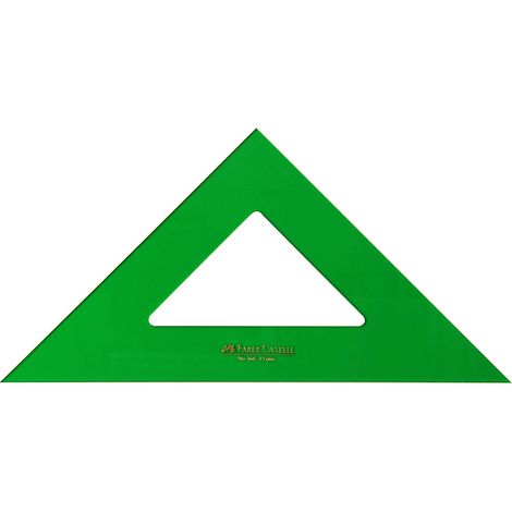 Escuadra faber 25 cm plastico verde (1/2)