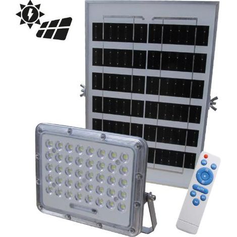 PROIETTORE LED C/PANN. SOLARE C/TELECO MAURER 100W IP65 1000LM-CF.SCATOL