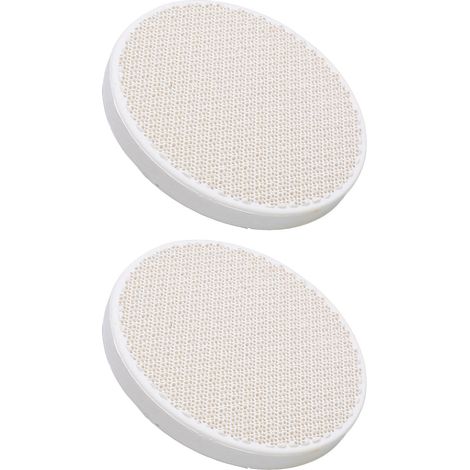 Lot de 2 plaques de soudure rondes à trous multiples, en quartz, pour bijoux, avec isolation thermique (petit format). (1/5)