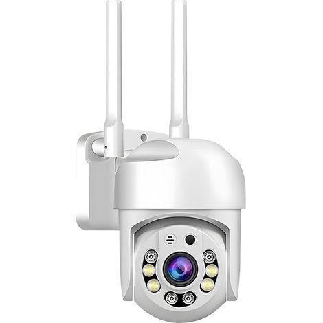 Caméra de Surveillance Extérieure WiFi SeeBox 1080TVL HD, Vision Nocturne Infrarouge 10 m, Audio Bidirectionnel, Détection de Mouvement, Fonction Alarme, Zoom Électronique, Étanche IP66, Stockage TF/C (1/4)