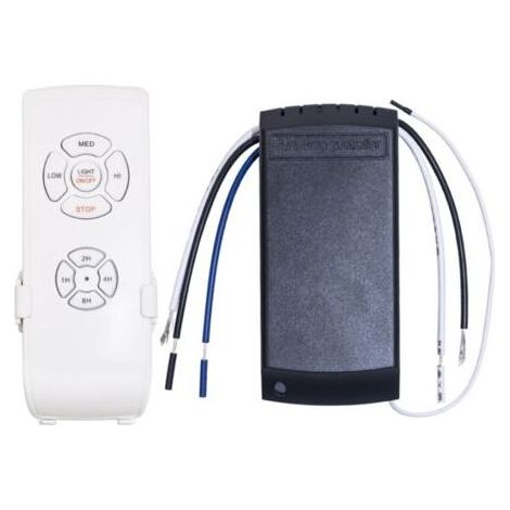 HOXILEELEO - Ventilatore a soffitto smart wireless con luce e telecomando ricevitore, telecomando per ventilatore da soffitto senza batterie (1/5)