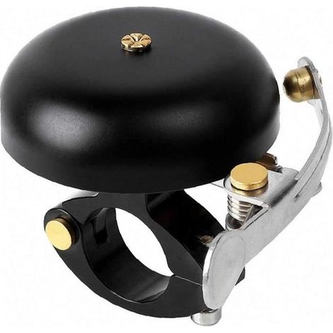 Cloche de vélo vintage en laiton ROMOTE - Noir - Accessoire de sécurité pour vélo de montagne et de route