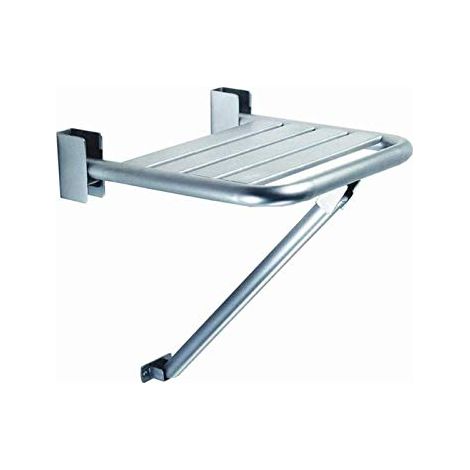 Sedile doccia a parete supporto sedia per disabili inox lucido nofer 15046.B
