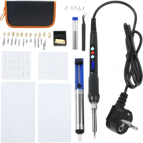 Kit de fer à souder électrique 39 pièces, outils de soudure, plage de température 200-500°C, AC110-220V, 60W, prise UE. (1/5)