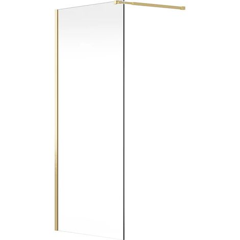 Parete per doccia walk-in Dorato 140 x 200 cm - DAREN (1/4)