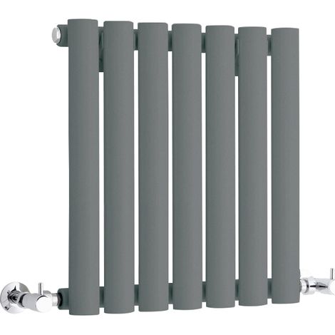 Hudson Reed – Radiateur horizontal compact anthracite 40 x 41,5 cm – Puissance 284W – Acier durable – Garantie 20 ans