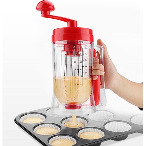 Manueller Kugelschreiber für Pfannkuchen, Cupcakes und Waffeln – ABS, wasserdicht, 21,5 cm Skala – praktisches Küchenutensil (1/5)
