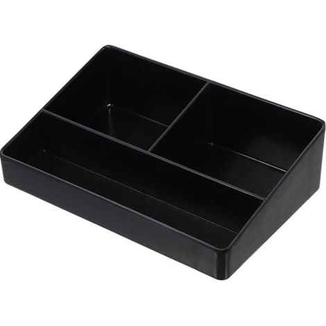 Organizzatore da cucina - Organizzatore per caffè e tè - Porta tazze da caffè - 2P x 15,5L x 2A cm - 3 scomparti - Nero (1/5)