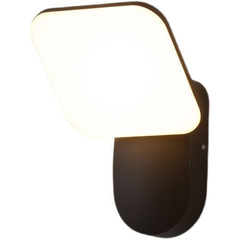Pair Applique Murale Led Intérieur Extérieur Étanche IP65 Aluminium Applique Murale (Blanc/Blanc Naturel) (1/3)