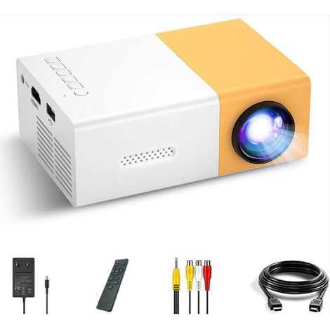 Mini-LED-Projektor, tragbarer Filmprojektor mit 1080p-Unterstützung, tolles Geschenk für Kinder, kompatibel mit Smartphones, PS4 und Firestick.
