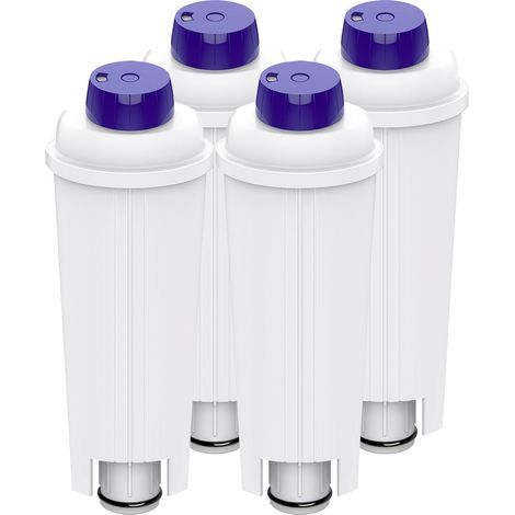 Lot de 4 Filtres à Eau de Rechange pour Machine à Café Delonghi Avec Adoucisseur à Charbon Actif pour De'Longhi ECAM, ETAM, EC, BC Series (1/5)