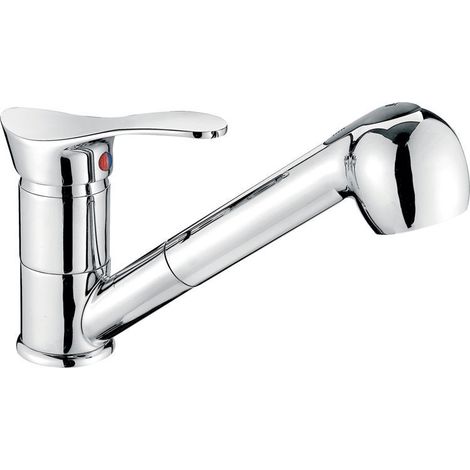 Robinet de lavabo sur pied Padwa avec bec extractible, chromé (1/2)