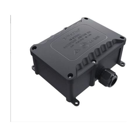 FLITI Einteilige wasserdichte IP68-Anschlussdose für kleine schwarze Elektrokästen mit Durchmesser Ø9mm-Ø12mm