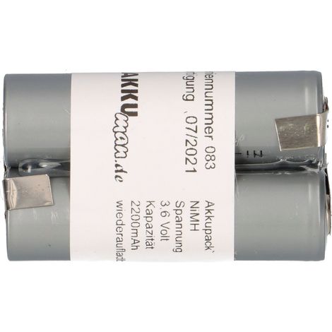 3,6V 2200mAh Akkupack Mignon AA Industrie-Akkus NiMH mit Lötfahne Akku (1/5)