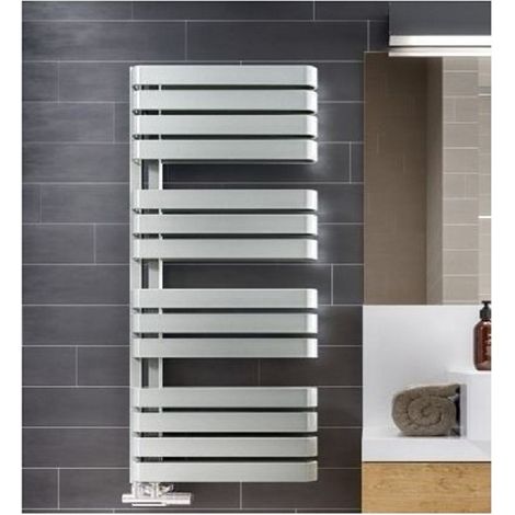 Secador de toallas eléctrico blanco - ACELEO - 800 vatios - 91,5 x 60 (1/5)