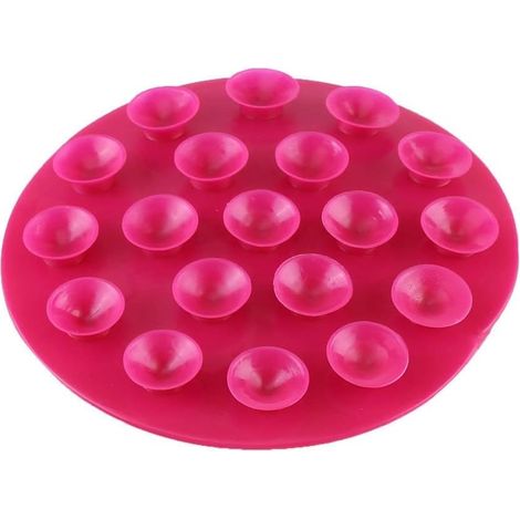 Non-Slip Placemat Double-Sided Sucker Anti-Slip Plate Cutlery for Baby Feeding(Rose Red) (1/5)