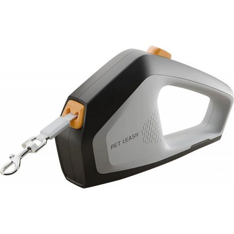 Laisse extensible pour chien de 5 mètres de long, en corde de nylon solide et durable, adaptée aux chiens moyens à grands pesant jusqu'à 50 kg - peut être freinée, arrêtée et verrouillée d'une seule m (1/5)