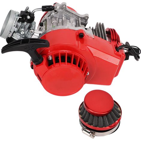 49cc lanceur moteur 2 temps avec filtre à essence câble d'accélérateur pour mini moto dirt bike quad ATV (1/5)
