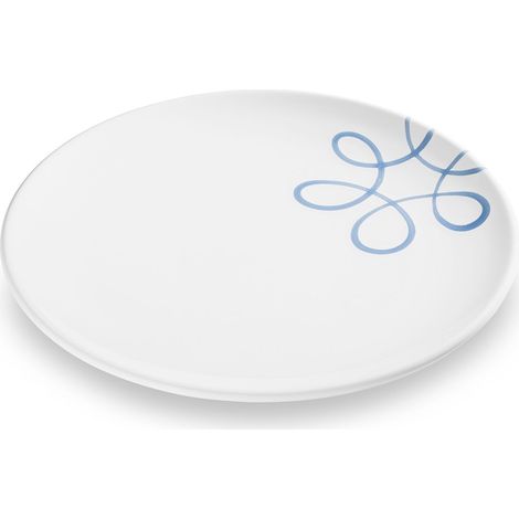 Gmundner Keramik Pur Geflammt Blau, Speiseteller Cup (Ø 25cm)