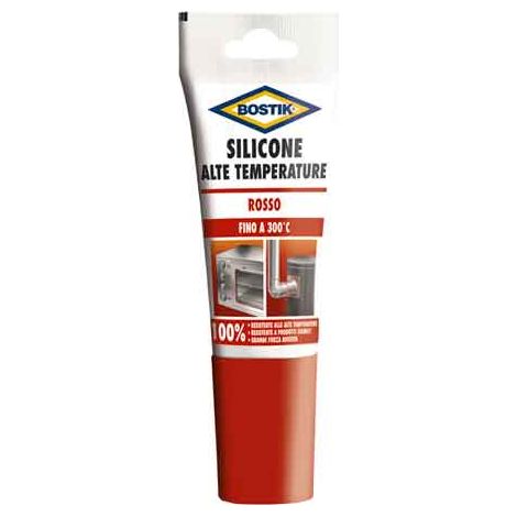 SILICONE ALTE TEMPERATURE 60 ml - Rosso - BOSTIK (1/2)