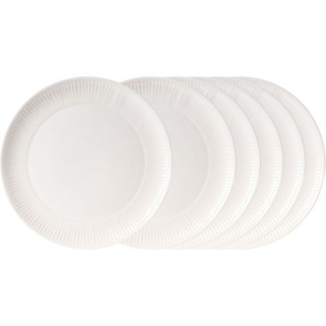 Amadeus - Assiette plate pétale blanc 27,5 cm (lot de 6) (1/5)