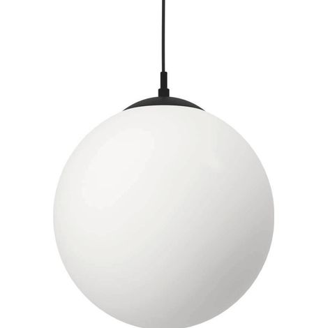 Lampe suspendue rondo 3 verre opal-matt blanc e27 1x40w h: 110cm Ø30cm dimmable (1/3)