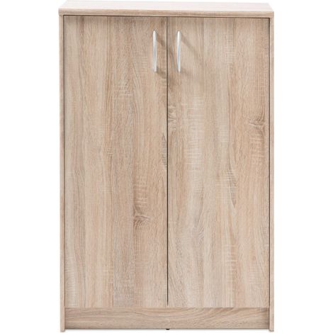 Commode Ultima 74x35x112cm avec 2 portes - sonoma chêne (1/2)