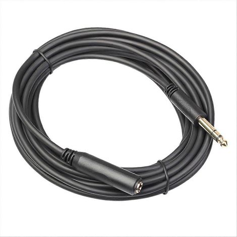 6,35 mm Stecker auf 1/4" TRS Buchse Stereo-Verlängerungskabel (180 cm) (1/5)