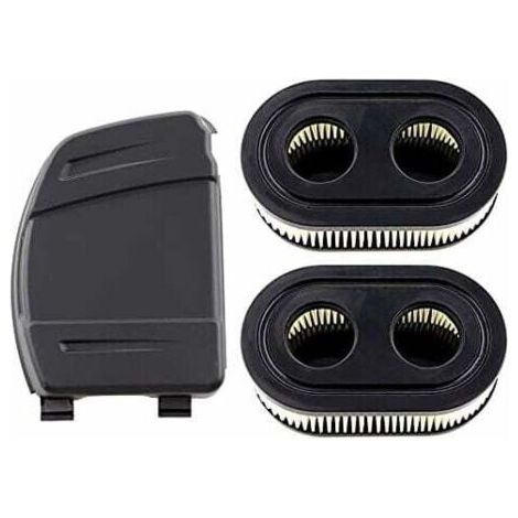 Set di 2 filtri aria con coperchio per motori Briggs & Stratton 550E, 575EX, 575IS, 625EXI, 650EXI, 675EXI, 675IS. Sostituisce i codici 594106, 798339, 798452. (1/5)