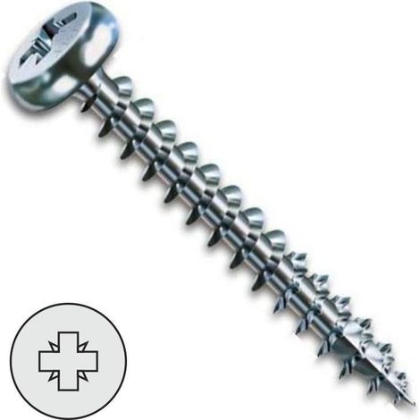 tornillo rosca madera. acero. wirox a3j. pozidriv. din 7505 b - abc spax-s largo 16mm diámetro 4mm ( color:000000 1000)