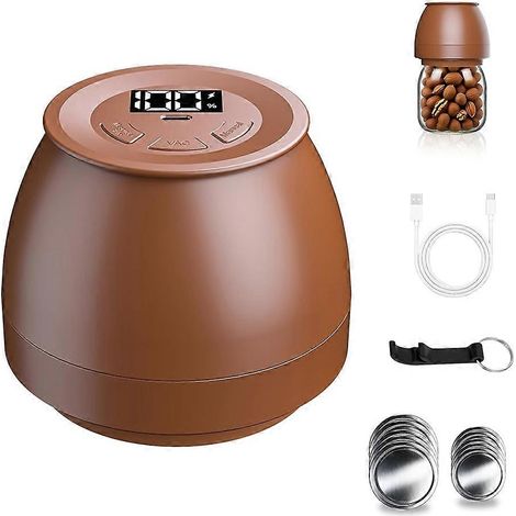 Électrique Mason bocal machine sous vide pour Regular Mouth et large mise en conserve automatique scelleuse kit (1/5)
