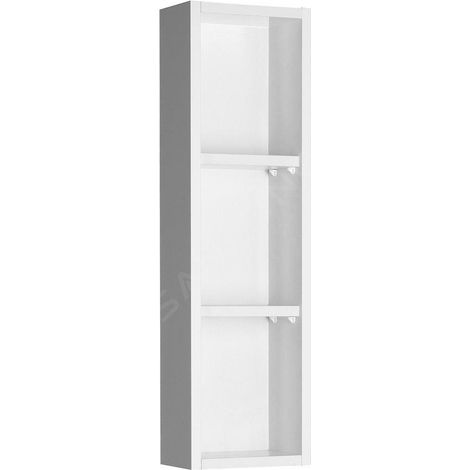 ZOJA Meuble de rangement supérieur avec miroir, 20x70x12cm, blanc (1/4)
