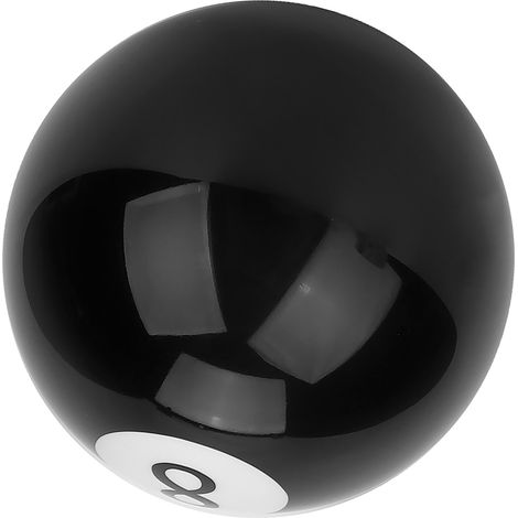 Boule de levier de vitesses universelle noire 8 pour voiture billard (1/5)
