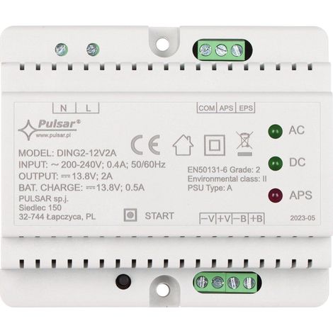 Pulsar Alimentatore su guida DIN 13,8 V DC 2A