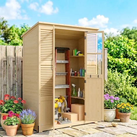 Abri de jardin accessible à pied avec plancher et 4 fenêtres