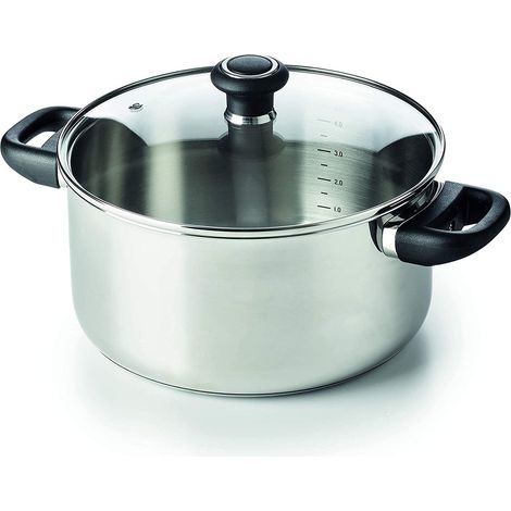 Beka Polo casseruola in acciaio inossidabile lucido 24 cm 5 litri