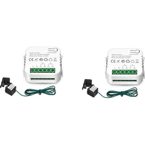 Compteur intelligent Tuya WiFi 80A, compteur d'énergie numérique, transformateur de courant, production d'énergie solaire photovoltaïque, consommation (1/4)