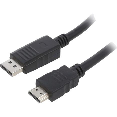 Cable DisplayPort 1.1 male HDMI 2.0 male 1.8m noir