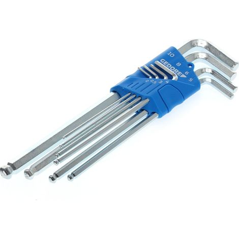 Gedore Juego de Llaves Allen Abatibles de 2 mm a 10 mm Azul (1/4)