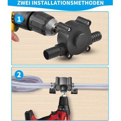 Mini pompe perceuse électrique – auto-amorçante – eau (1/5)