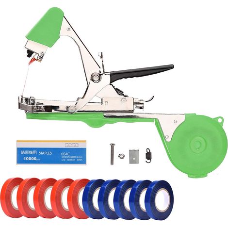 Machine À Taper Nouer Branches Outil Agriculture Manuelle pour Attaches Plantes Jardin Fruits Légumes Fleurs Tomates Vigne de Jardinage (1/5)